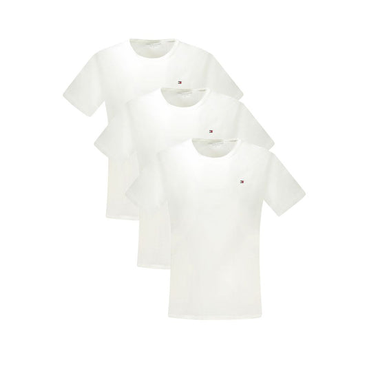 Tommy Hilfiger Bianco Cotton Men T-Shirt Tri-Pack