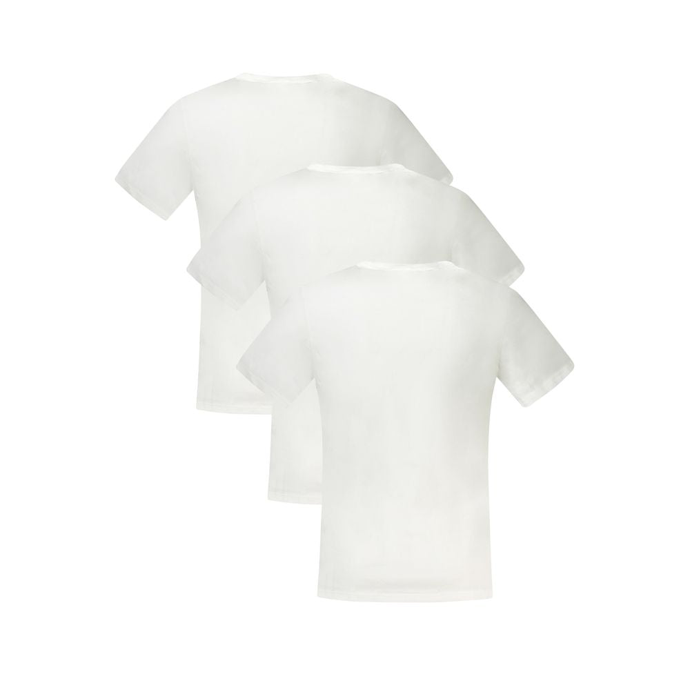 Tommy Hilfiger Bianco Cotton Men T-Shirt Tri-Pack