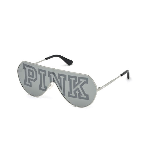 Victoria's Secret Women's Sunglasses – Gray Metal Frame, Shield Logo