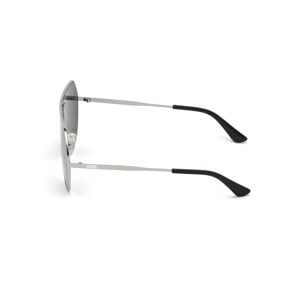 Victoria's Secret Women's Sunglasses – Gray Metal Frame, Shield Logo