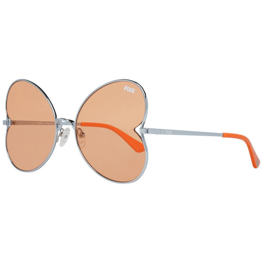 Victoria’s Secret Women’s Silver Metal Sunglasses – Orange Butterfly Lenses