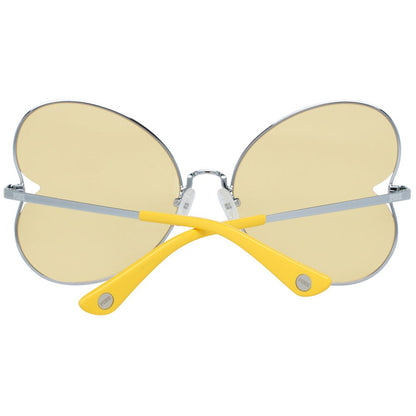 Victoria's Secret Women's Sunglasses – Silver Metal Frame, Yellow Lenses