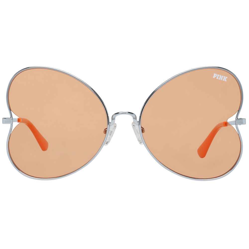 Victoria’s Secret Women’s Silver Metal Sunglasses – Orange Butterfly Lenses