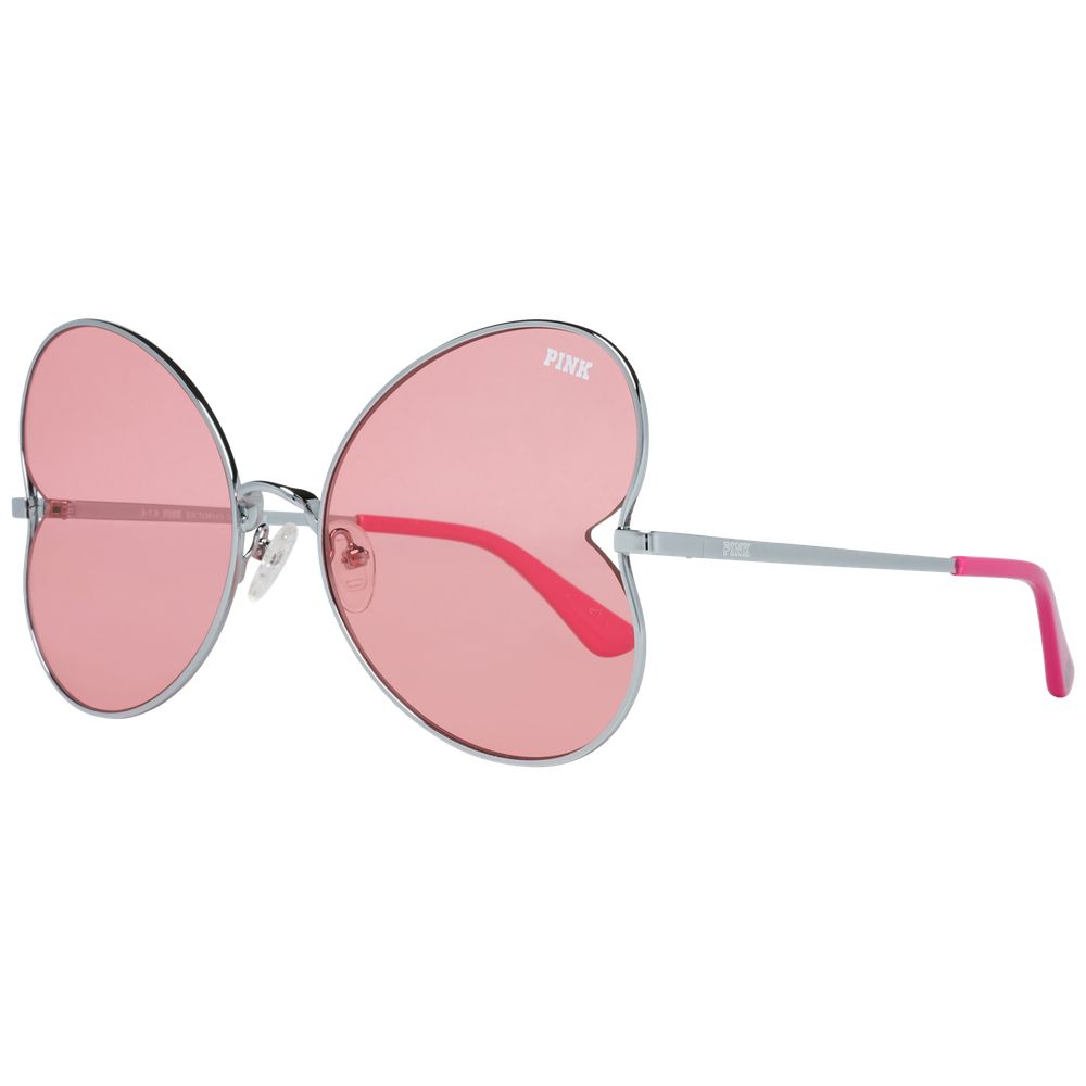 Victoria's Secret Women's Sunglasses – Silver Metal Frame, Rose Lenses