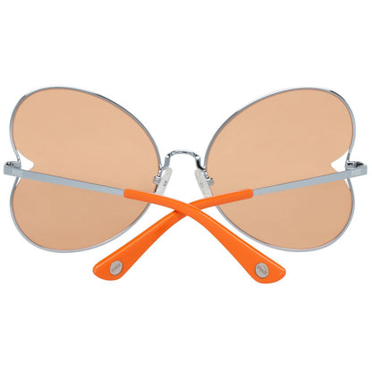 Victoria’s Secret Women’s Silver Metal Sunglasses – Orange Butterfly Lenses