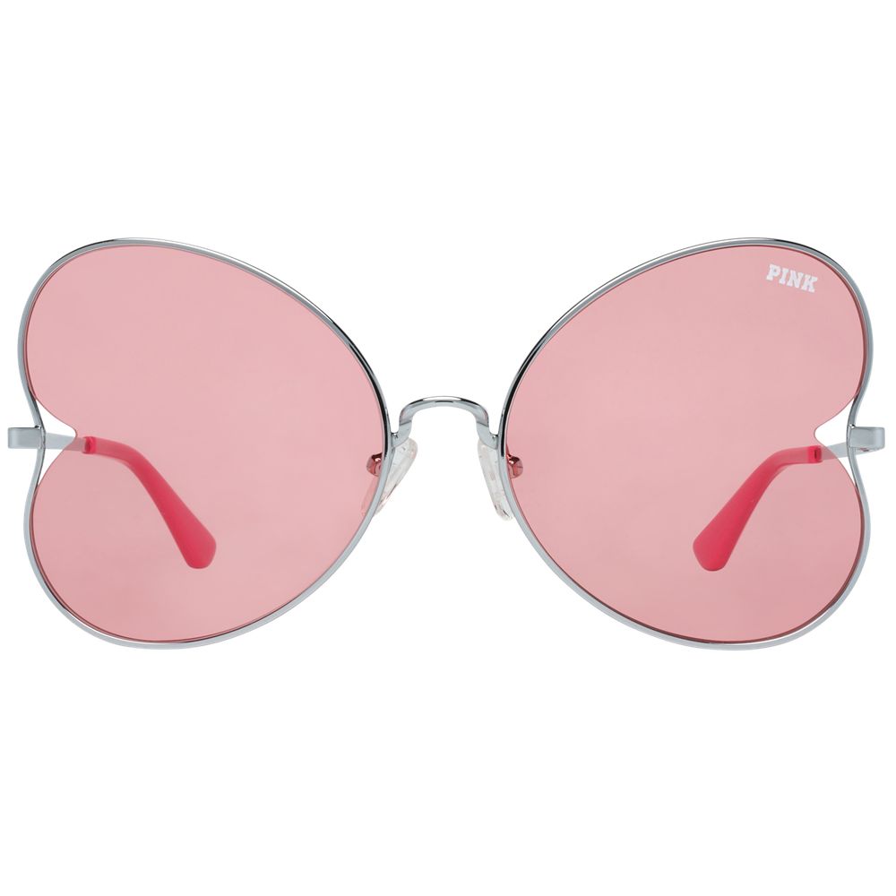 Victoria's Secret Women's Sunglasses – Silver Metal Frame, Rose Lenses