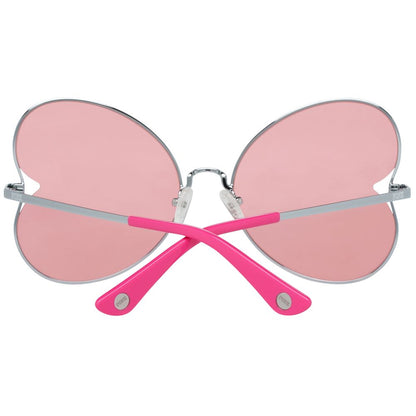 Victoria's Secret Women's Sunglasses – Silver Metal Frame, Rose Lenses
