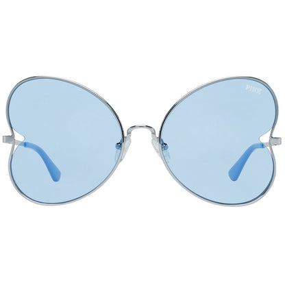 Victoria's Secret Women's Silver Metal Sunglasses – Stylish Butterfly Design