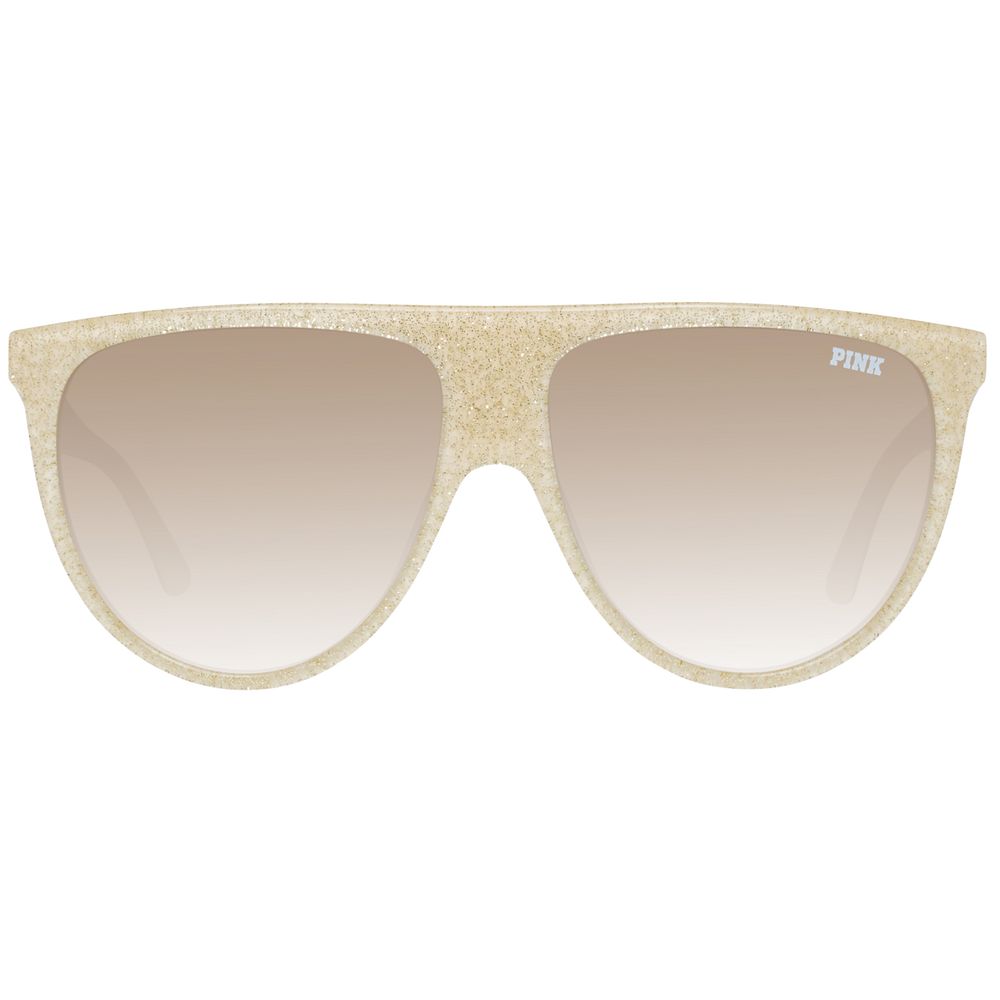 Victoria's Secret Women's Sunglasses – Brown Oval Frame, Gradient Lenses