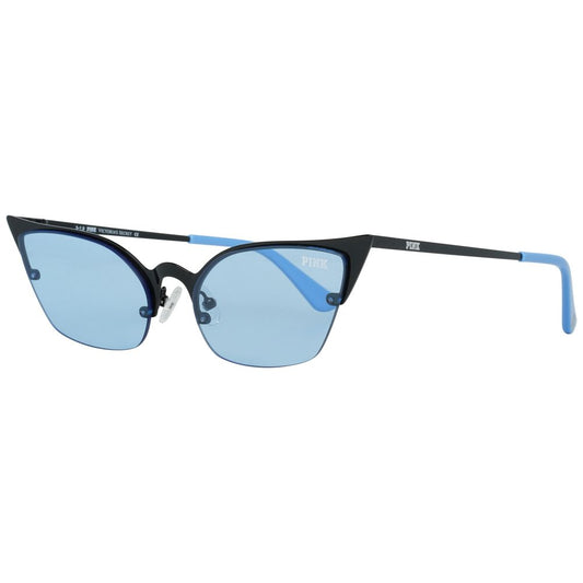 Victoria’s Secret Women’s Sunglasses – Black Metal Frame, Blue Lenses