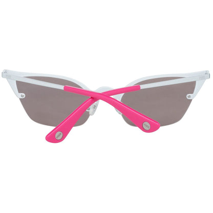 Victoria's Secret White Metal Sunglasses – Elegant Mirrored Lenses
