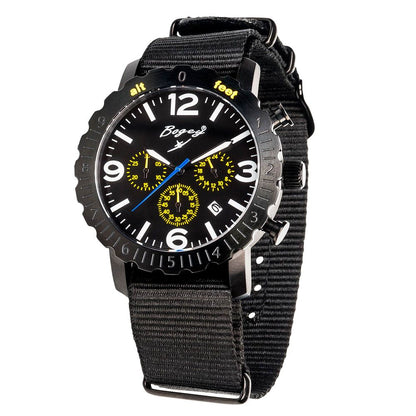 BOGEY Black Rubber Sport Watch