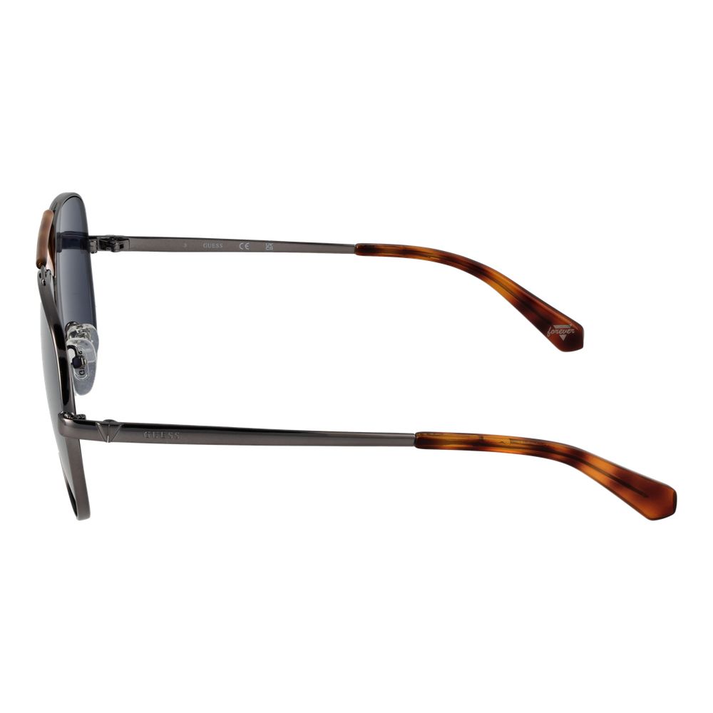 Guess Women’s Sunglasses – Gunmetal Aviator Frame, Blue Lenses