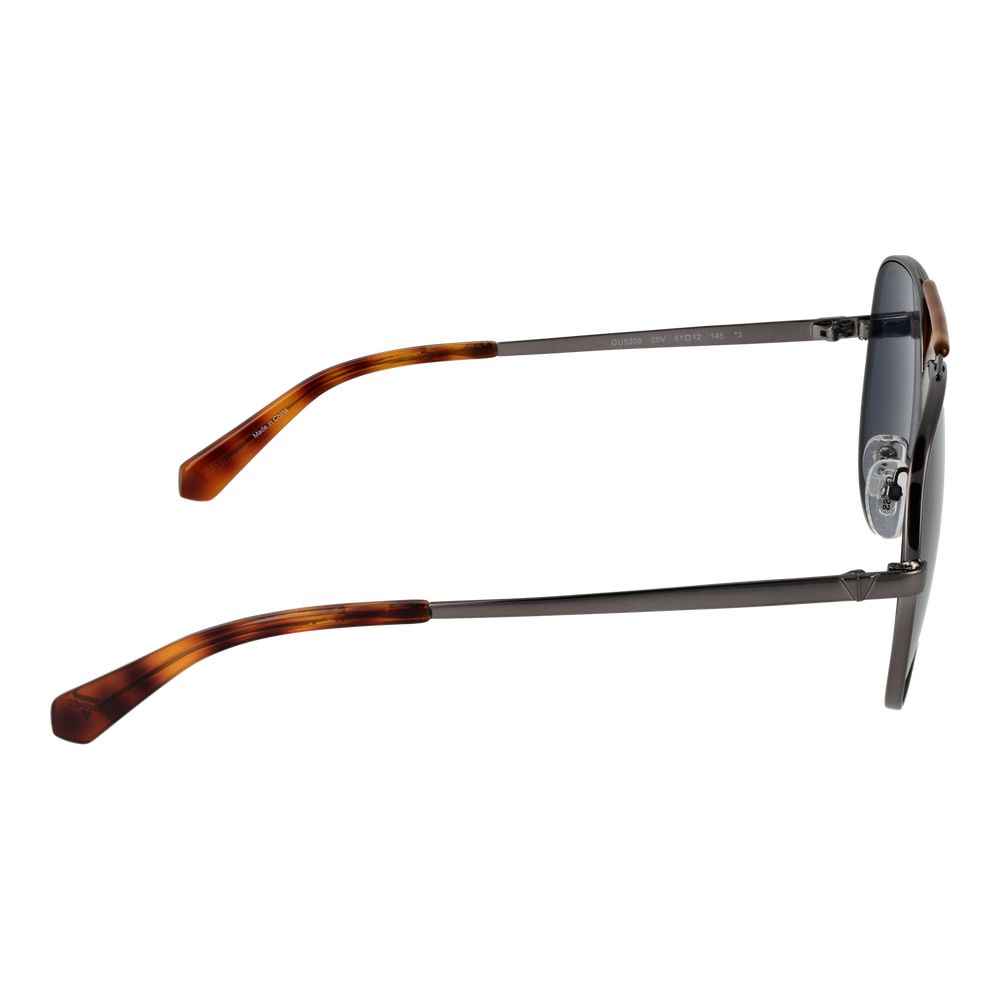 Guess Women’s Sunglasses – Gunmetal Aviator Frame, Blue Lenses