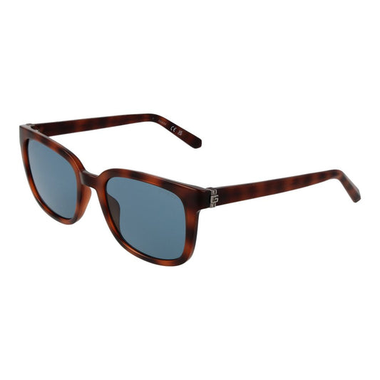 Guess Women’s Sunglasses – Brown Full-Rim Frame, Blue Lenses