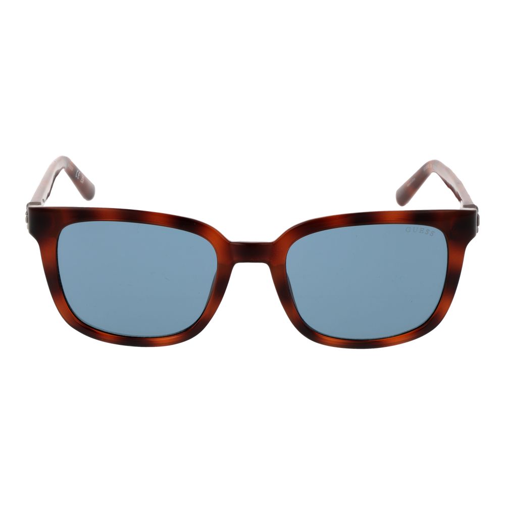 Guess Women’s Sunglasses – Brown Full-Rim Frame, Blue Lenses