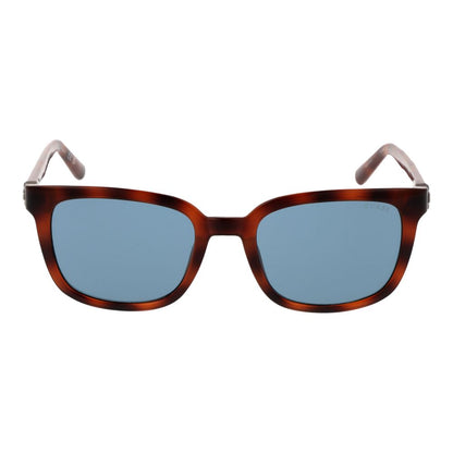 Guess Women’s Sunglasses – Brown Full-Rim Frame, Blue Lenses