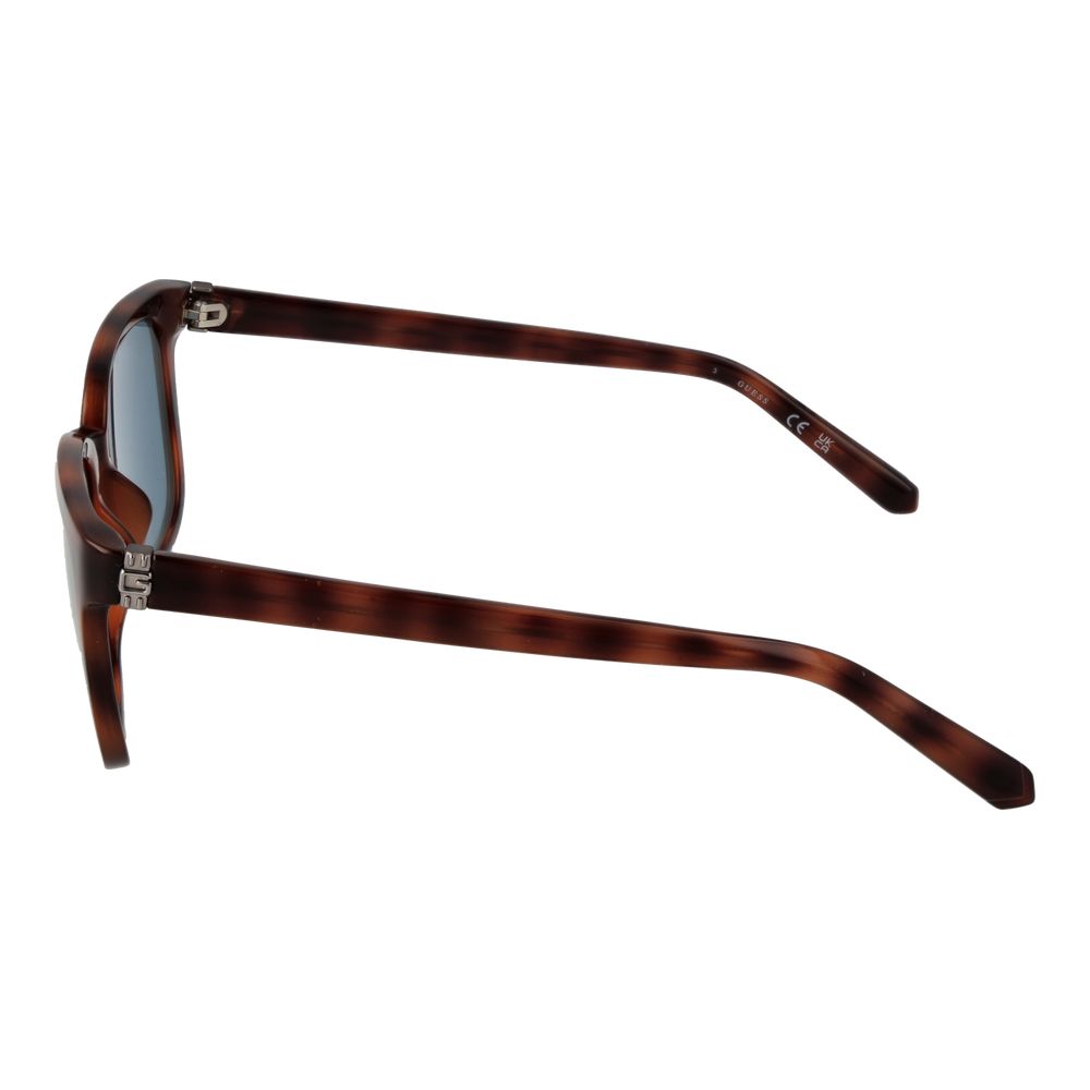 Guess Women’s Sunglasses – Brown Full-Rim Frame, Blue Lenses