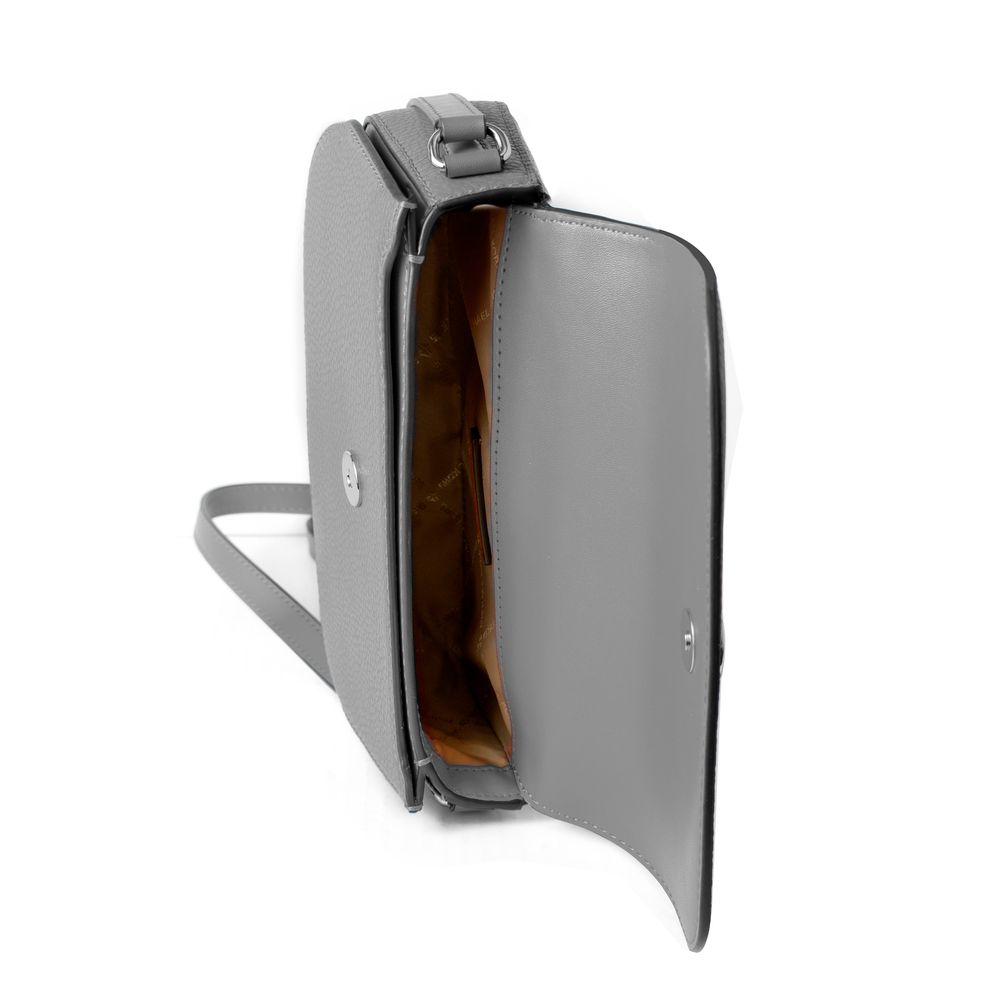 Michael Kors Grey Leather Crossbody Bag