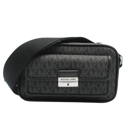 Michael Kors Black Canvas Crossbody Bag - Bradshaw