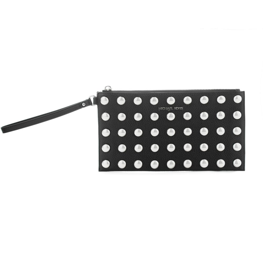 Michael Kors Brown Leather Clutch Bag - Jet Set Travel Collection