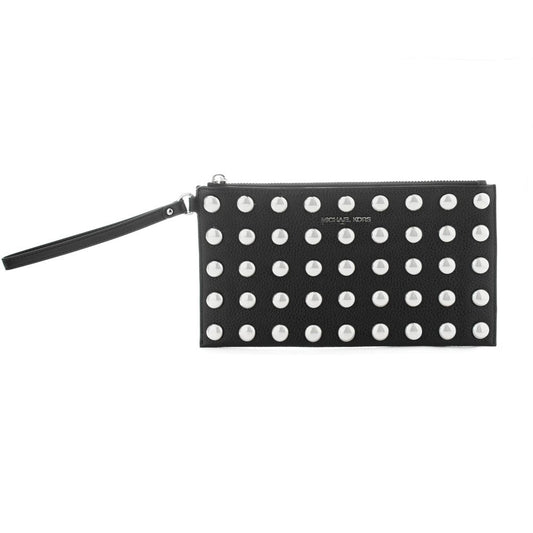 Michael Kors Brown Leather Clutch Bag - Jet Set Travel Collection