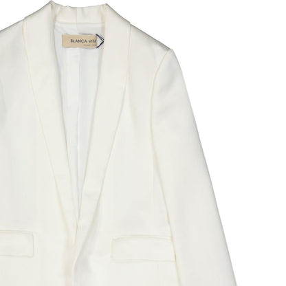 BLANCA VITA White Polyester Jacket and Coat for Women