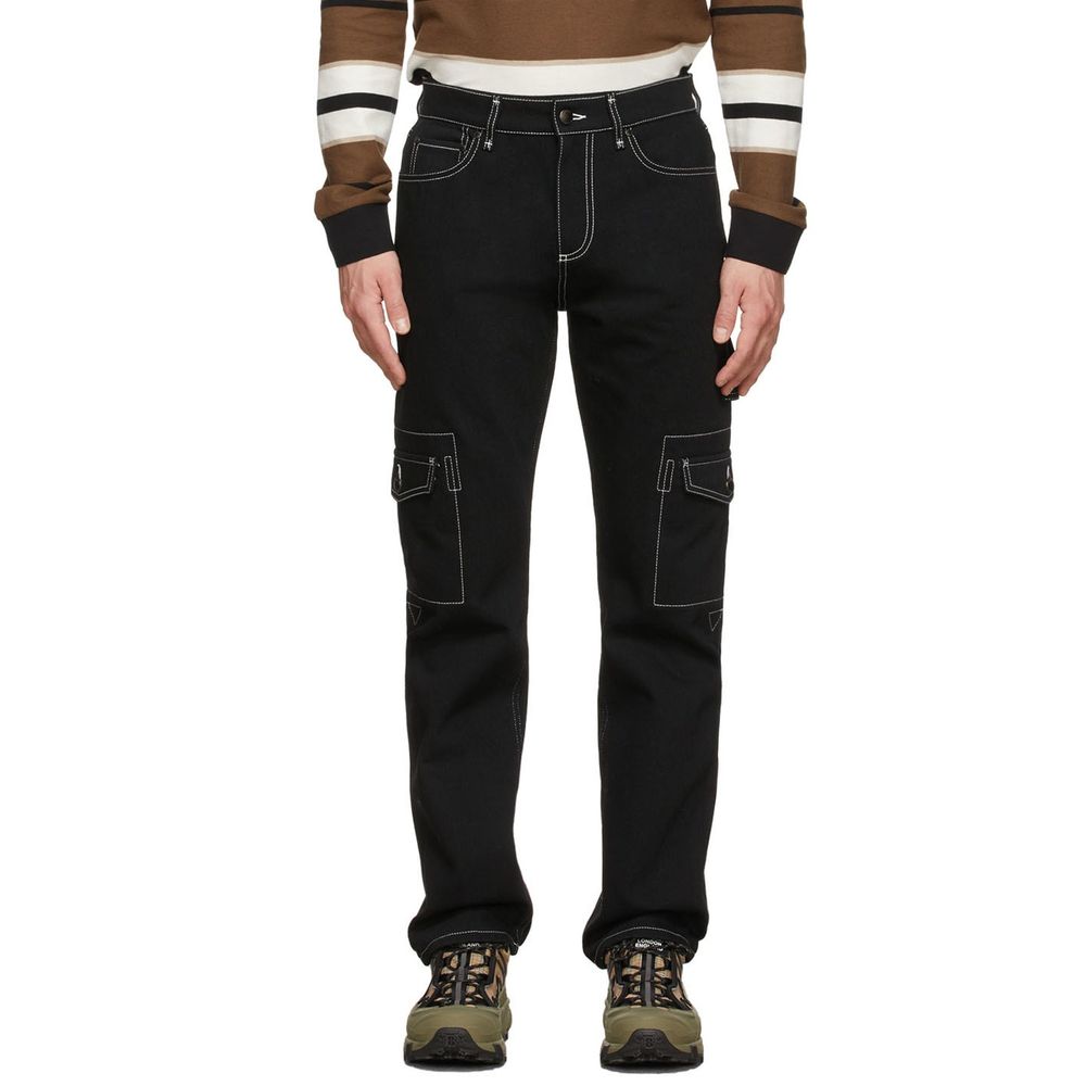 Burberry Black Cotton Cargo Pants: Timeless Elegance Meets Modern Functionality