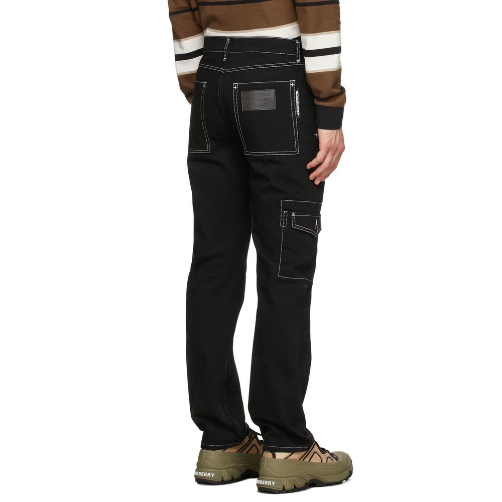 Burberry Black Cotton Cargo Pants: Timeless Elegance Meets Modern Functionality