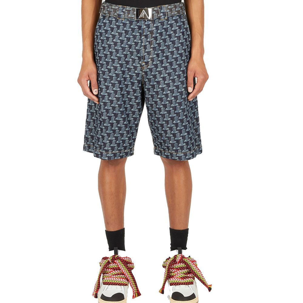 Lanvin Blue Denim Shorts for Men