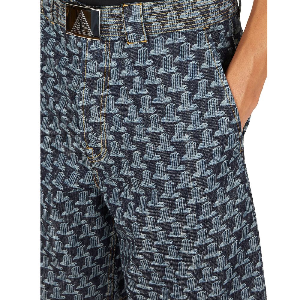 Lanvin Blue Denim Shorts for Men