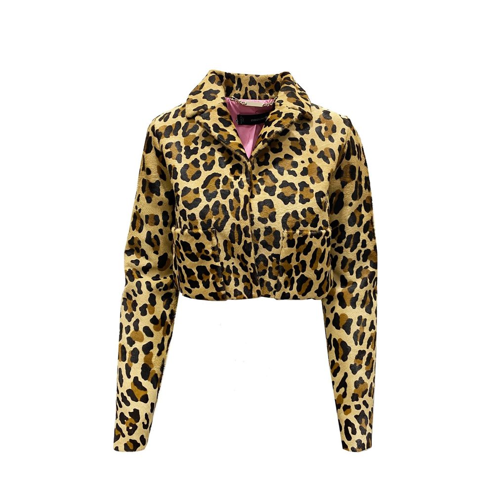 Dsquared2 Brown Calfskin Coat