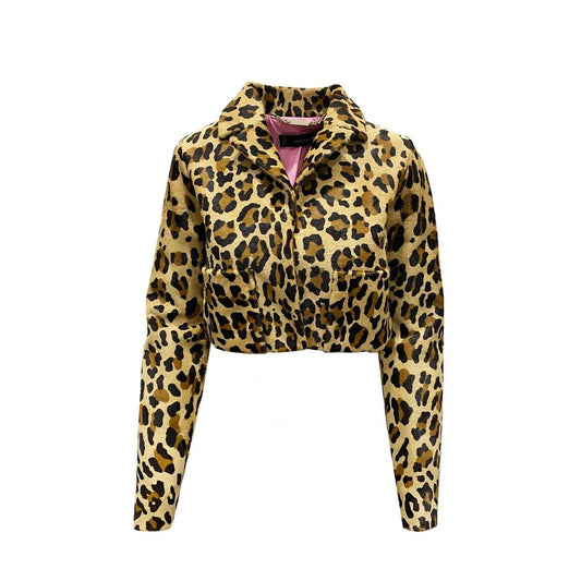 Dsquared2 Brown Calfskin Coat