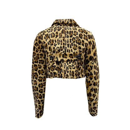 Dsquared2 Brown Calfskin Coat