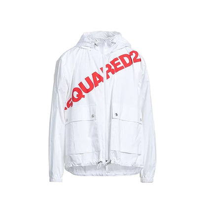 Dsquared2 White Cotton Shell Jacket – Bold Urban Essential
