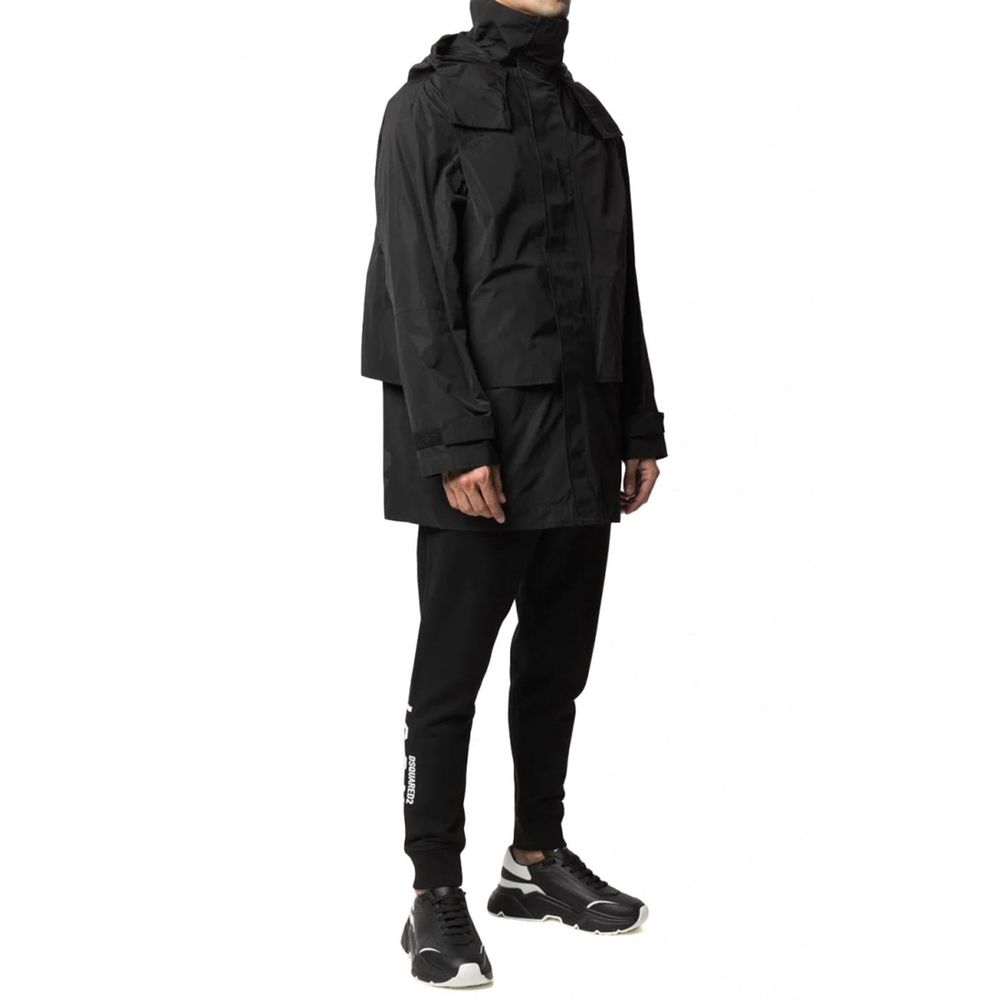 Dsquared2 Black Nylon Shell Jacket