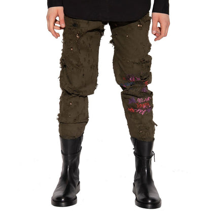 Dsquared² Bicolor Cotton Casual Pants – Bold Ease Redefined