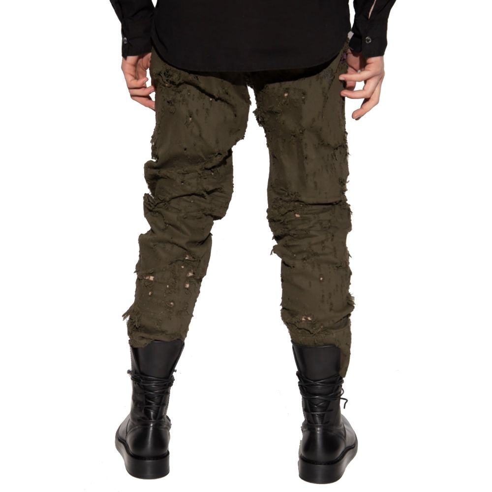 Dsquared² Bicolor Cotton Casual Pants – Bold Ease Redefined