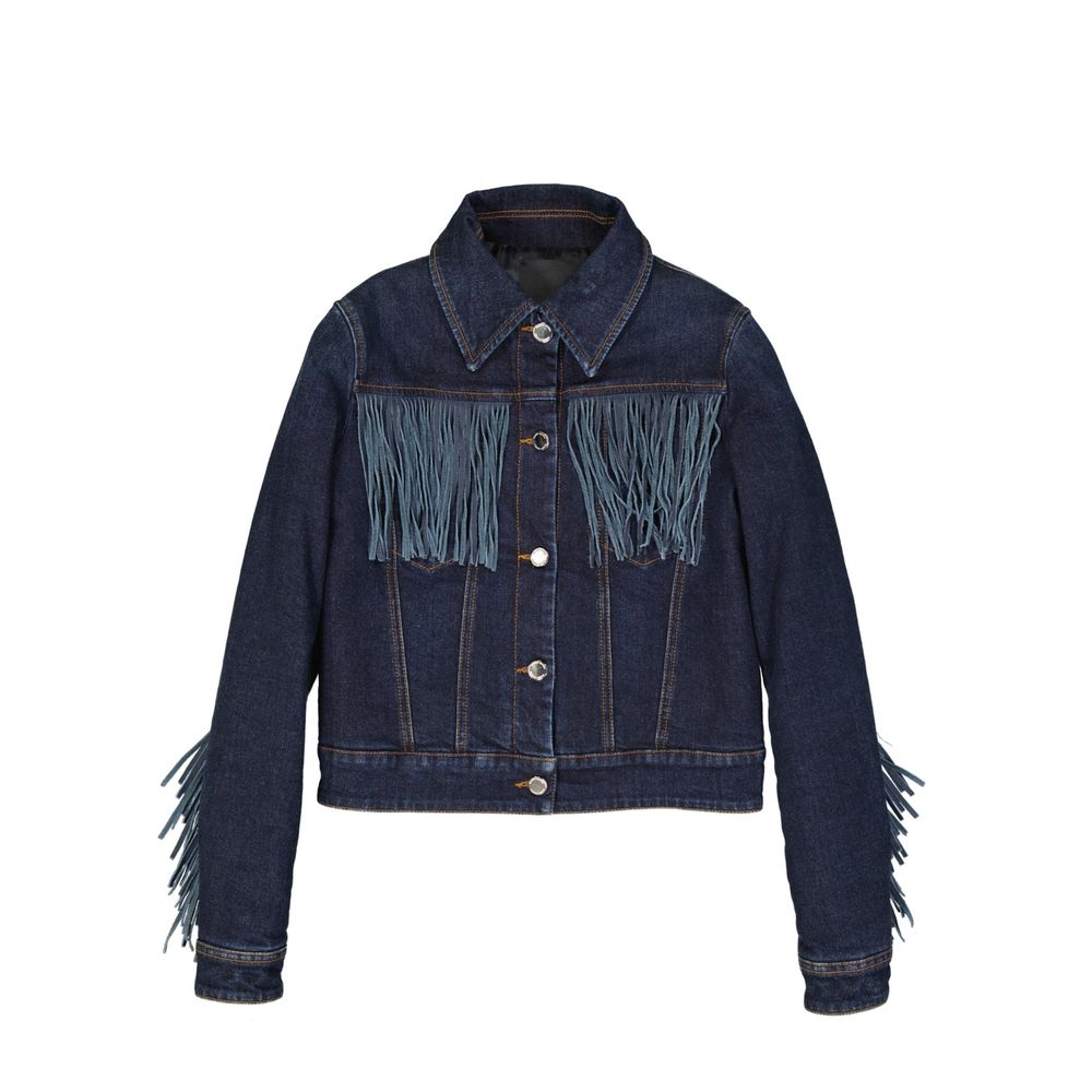 Frankie Morello Blue Cotton Denim Jacket for Women