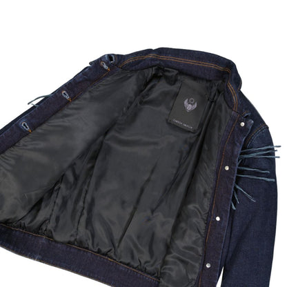 Frankie Morello Blue Cotton Denim Jacket for Women