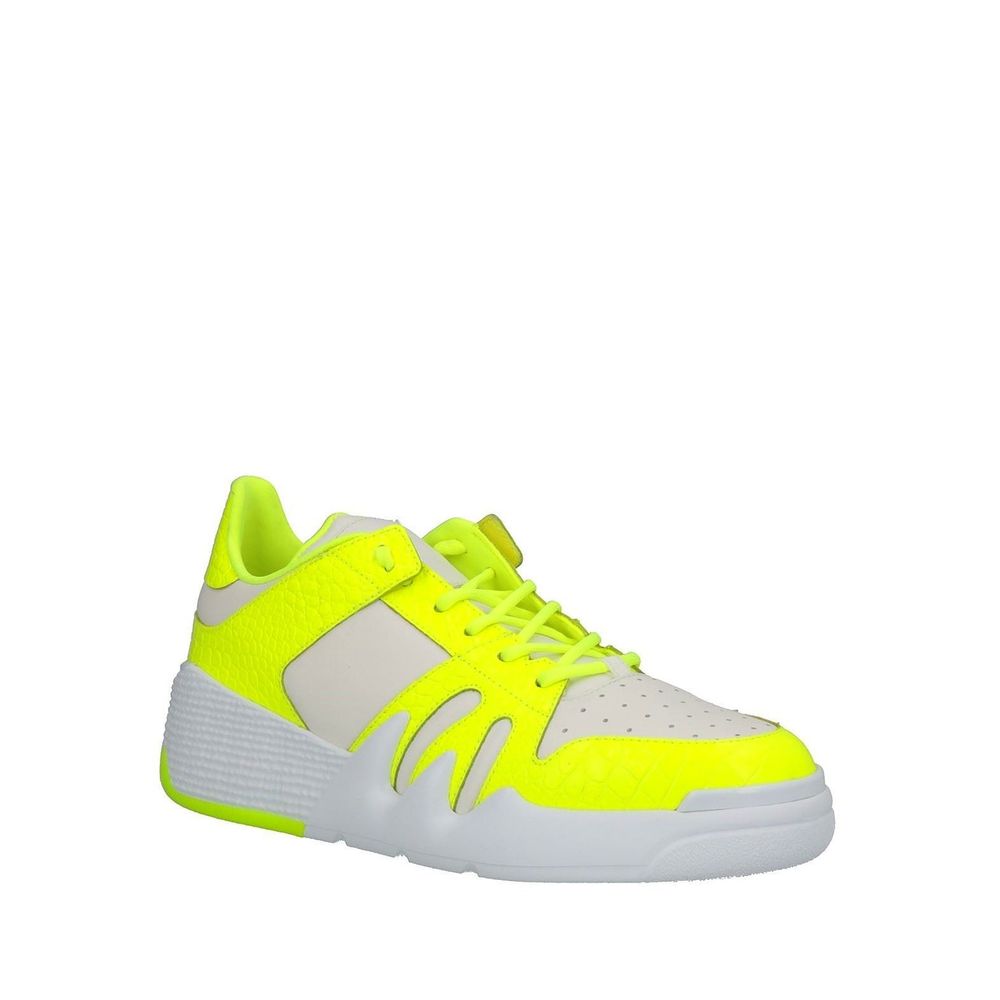 Giuseppe Zanotti White Calfskin Athletic Sneakers for Men