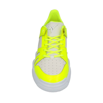 Giuseppe Zanotti White Calfskin Athletic Sneakers for Men
