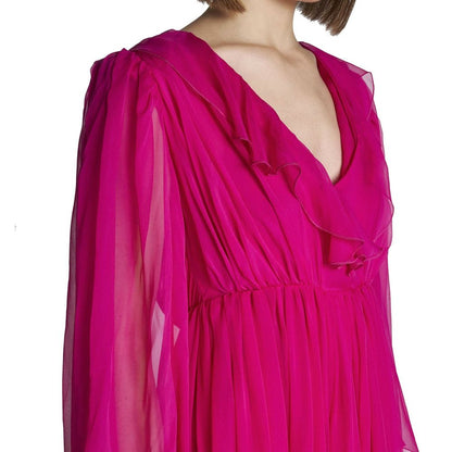 Gucci Fuchsia Silk Maxi Dress