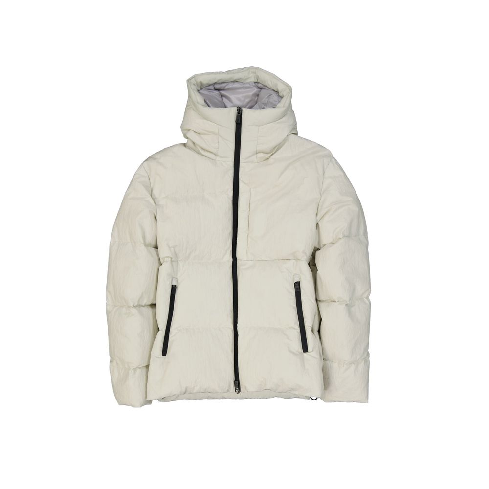 Herno Off White Hooded Padded Jacket for Men