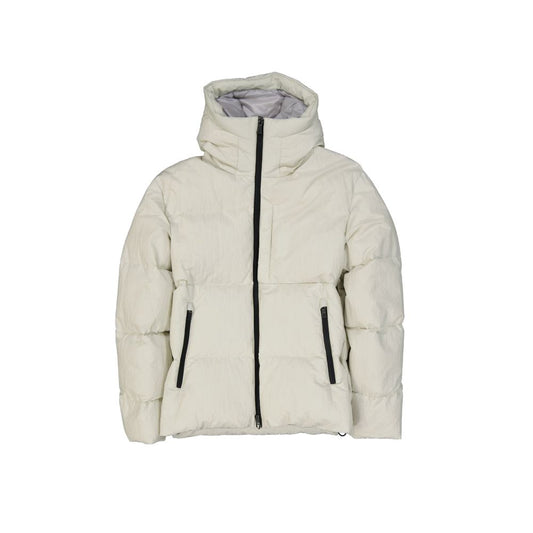 Herno Off White Hooded Padded Jacket for Men
