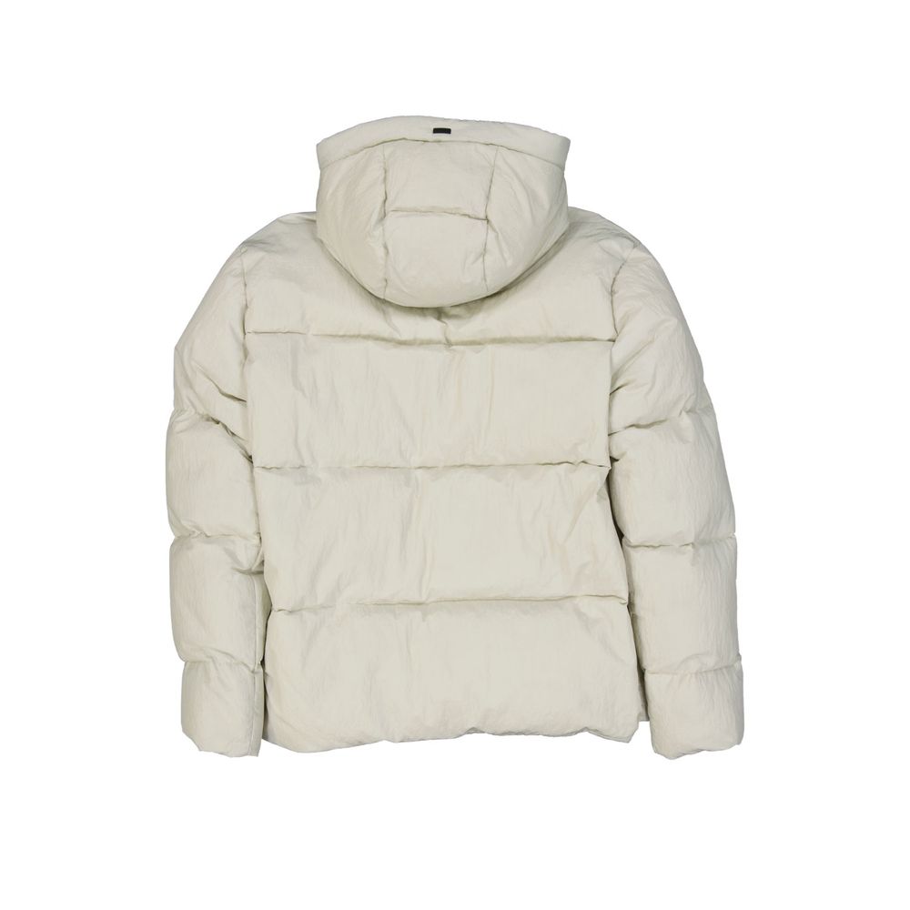 Herno Off White Hooded Padded Jacket for Men