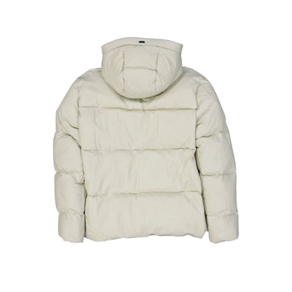 Herno Off White Hooded Padded Jacket for Men