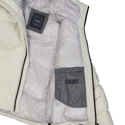 Herno Off White Hooded Padded Jacket for Men