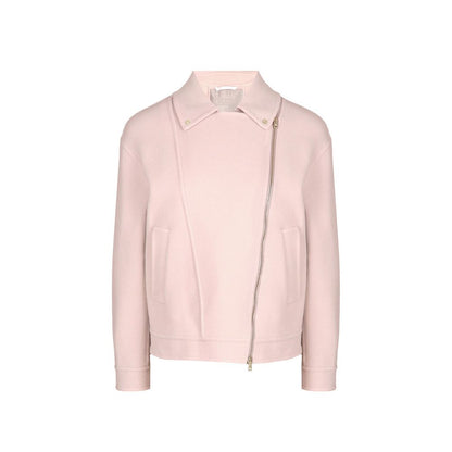 Herno Pink Wool Blend Biker Jacket
