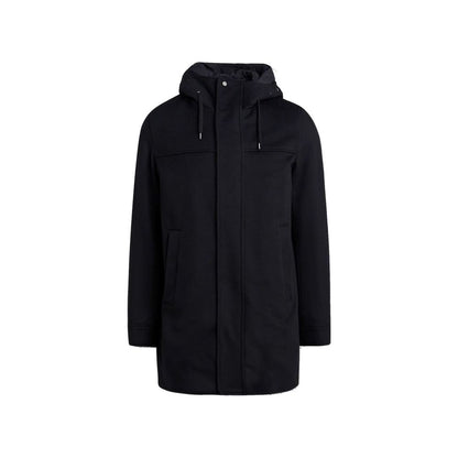 Herno Black Cashmere Coat: Timeless Elegance Meets Superior Comfort
